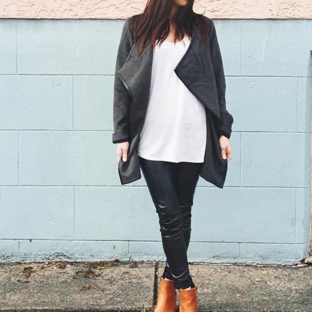 New high waisted pleather pants​​​​​​​​​​​​​